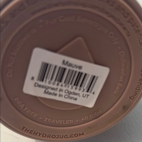 HydroJug Insulated traveler Tumbler in Mauve 40oz - Picture 2 of 6